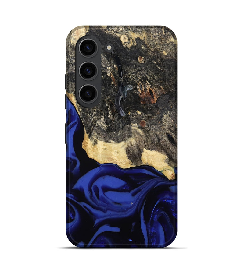 Galaxy S23 Wood Live Edge Phone Case - Dania (Blue, 811449)