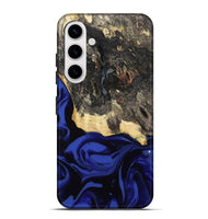 Galaxy S25 Plus Wood Live Edge Phone Case - Dania (Blue, 811449)