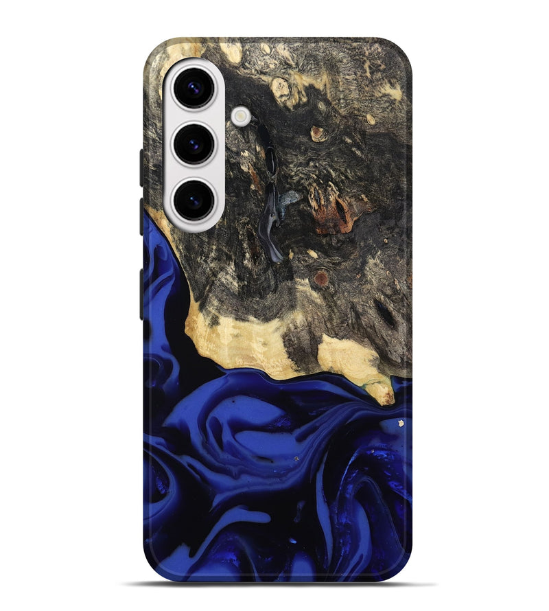 Galaxy S25 Plus Wood Live Edge Phone Case - Dania (Blue, 811449)