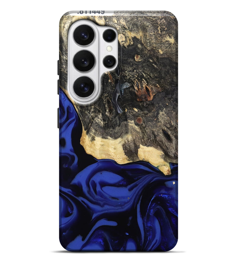 Galaxy S26 Ultra Wood Live Edge Phone Case - Dania (Blue, 811449)