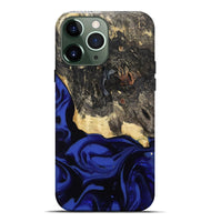 iPhone 13 Pro Max Wood Live Edge Phone Case - Dania (Blue, 811449)