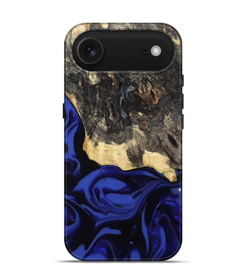 iPhone 17 Air Wood Live Edge Phone Case - Dania (Blue, 811449)