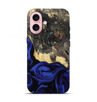 iPhone 17 Wood Live Edge Phone Case - Dania (Blue, 811449)
