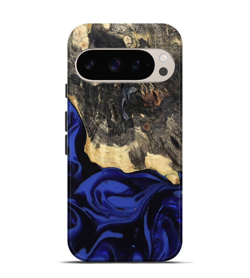 Pixel 10 Wood Live Edge Phone Case - Dania (Blue, 811449)