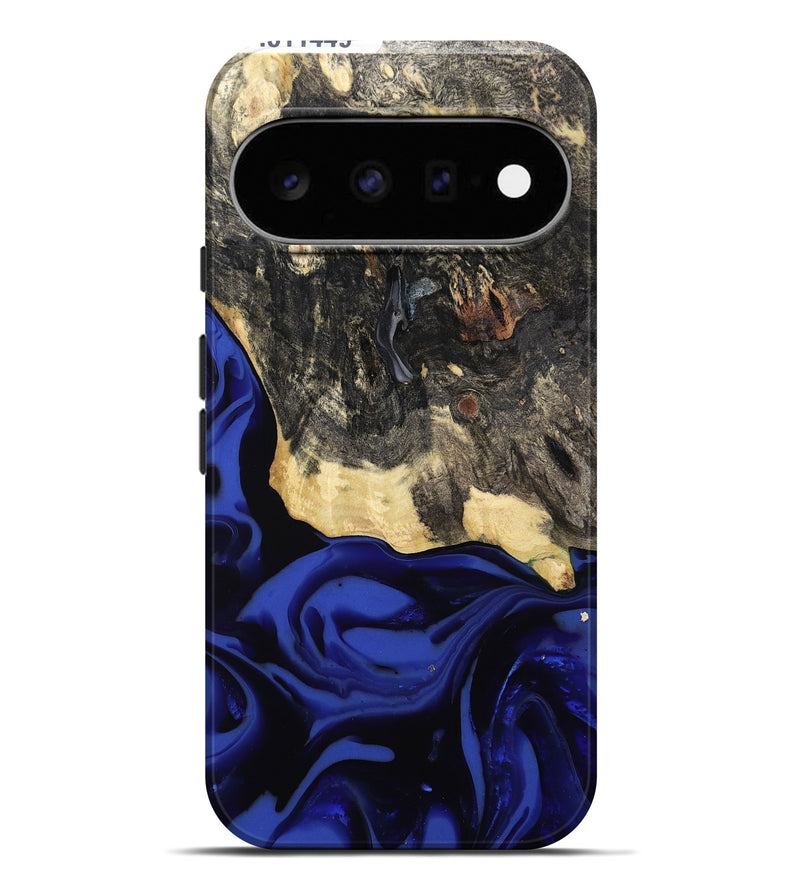 Pixel 11 Pro XL Wood Live Edge Phone Case - Dania (Blue, 811449)