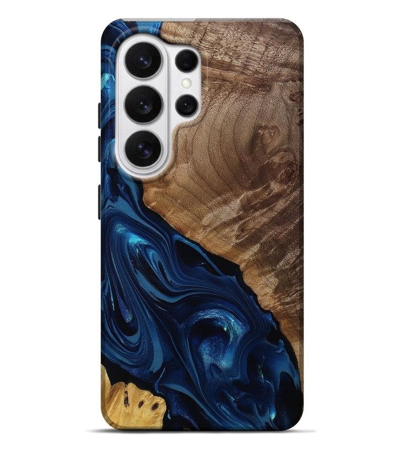 Galaxy S26 Ultra Wood Live Edge Phone Case - Colten (Blue, 811451)