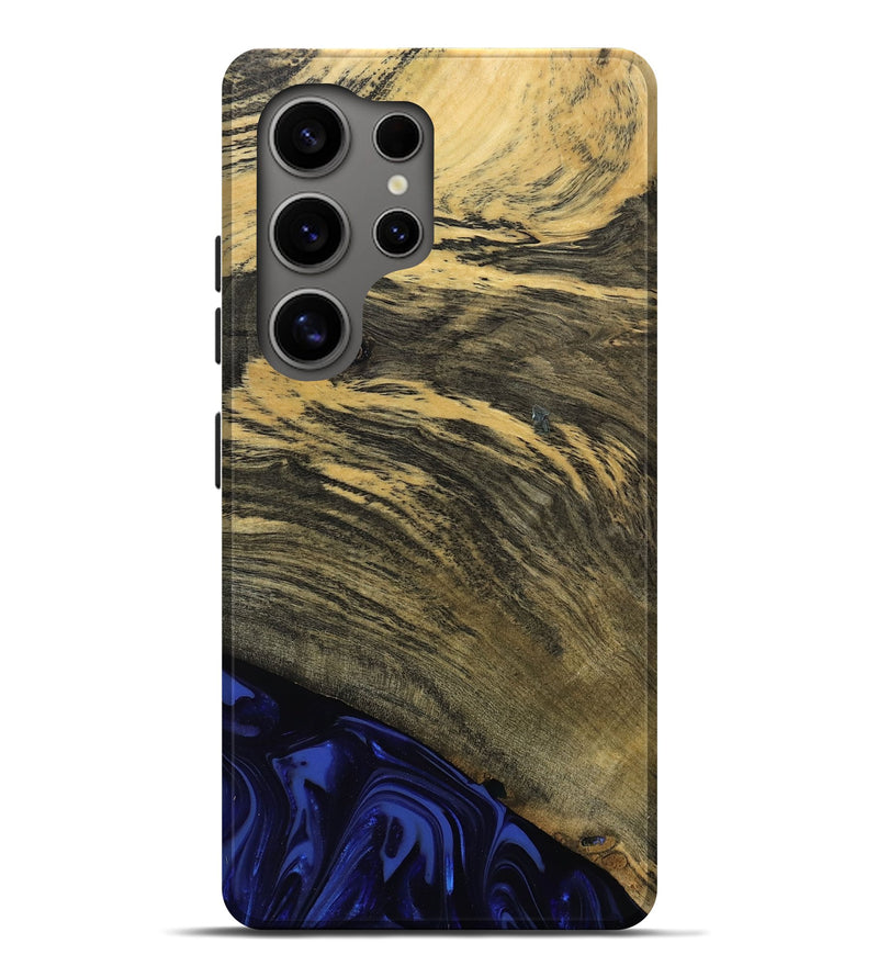 Galaxy S25 Ultra Wood Live Edge Phone Case - Max (Blue, 811455)