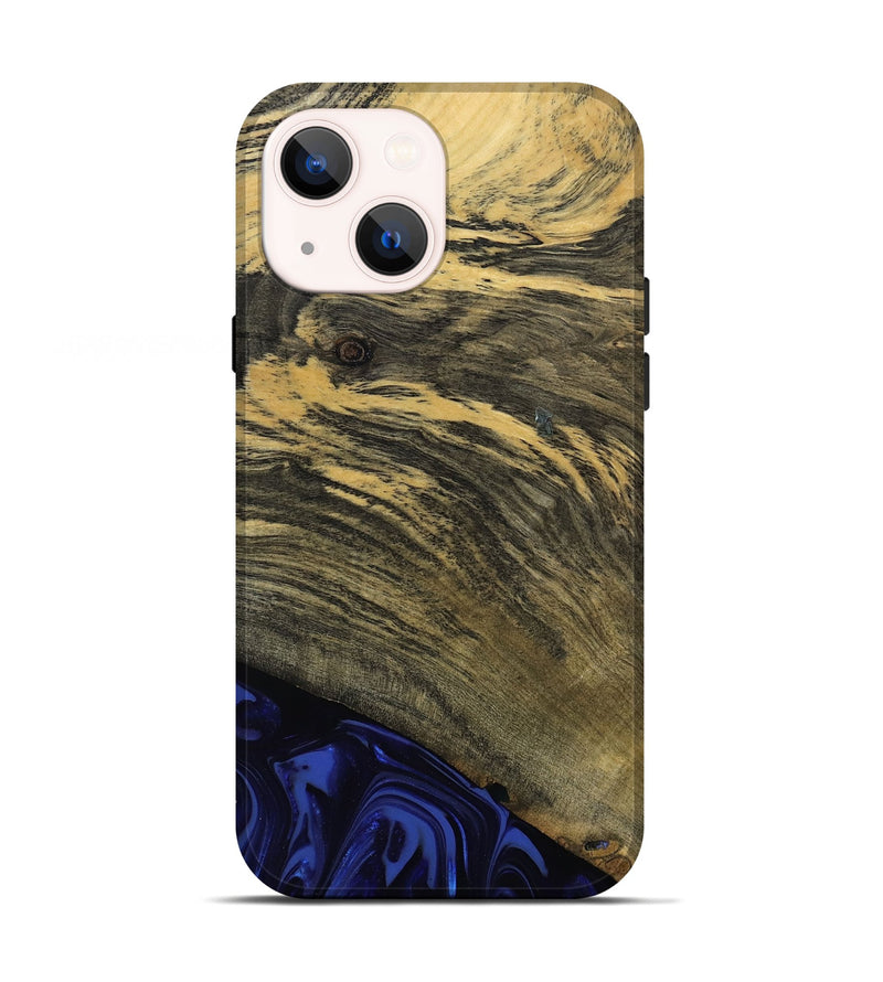 iPhone 13 Wood Live Edge Phone Case - Max (Blue, 811455)