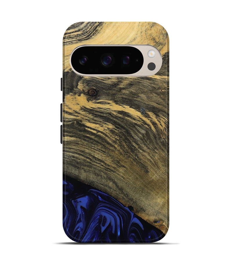 Pixel 10 Wood Live Edge Phone Case - Max (Blue, 811455)