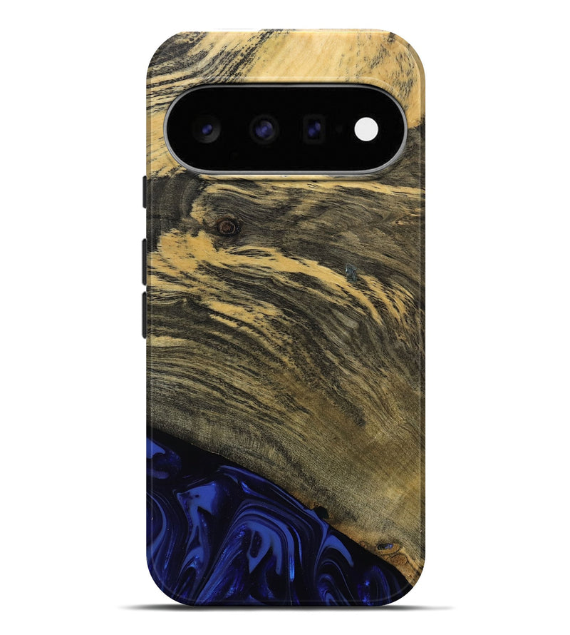 Pixel 11 Pro XL Wood Live Edge Phone Case - Max (Blue, 811455)