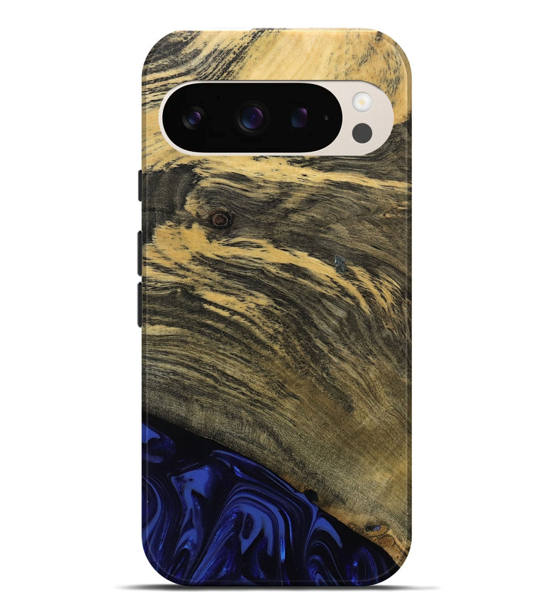 Pixel 9 Pro XL Wood Live Edge Phone Case - Max (Blue, 811455)