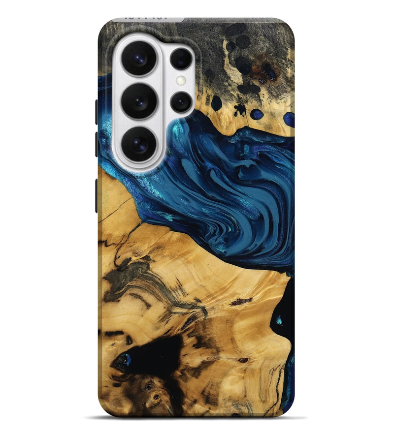 Galaxy S26 Ultra Wood Live Edge Phone Case - Chace (Blue, 811457)