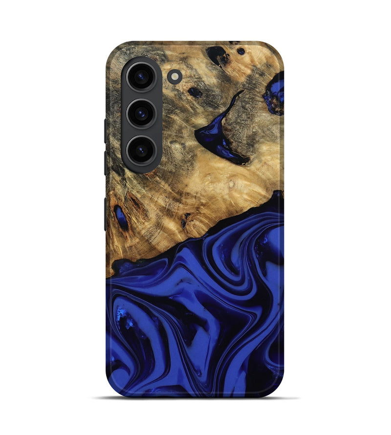 Galaxy S23 Wood Live Edge Phone Case - Marla (Blue, 811458)