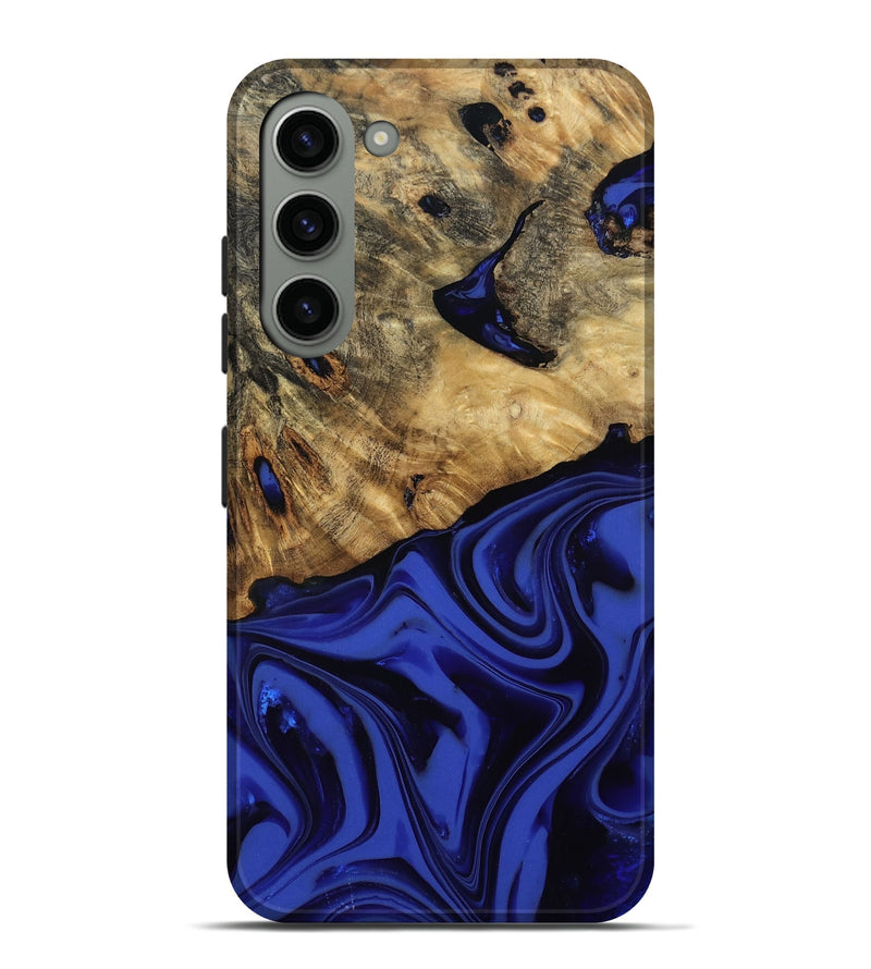 Galaxy S23 Plus Wood Live Edge Phone Case - Marla (Blue, 811458)