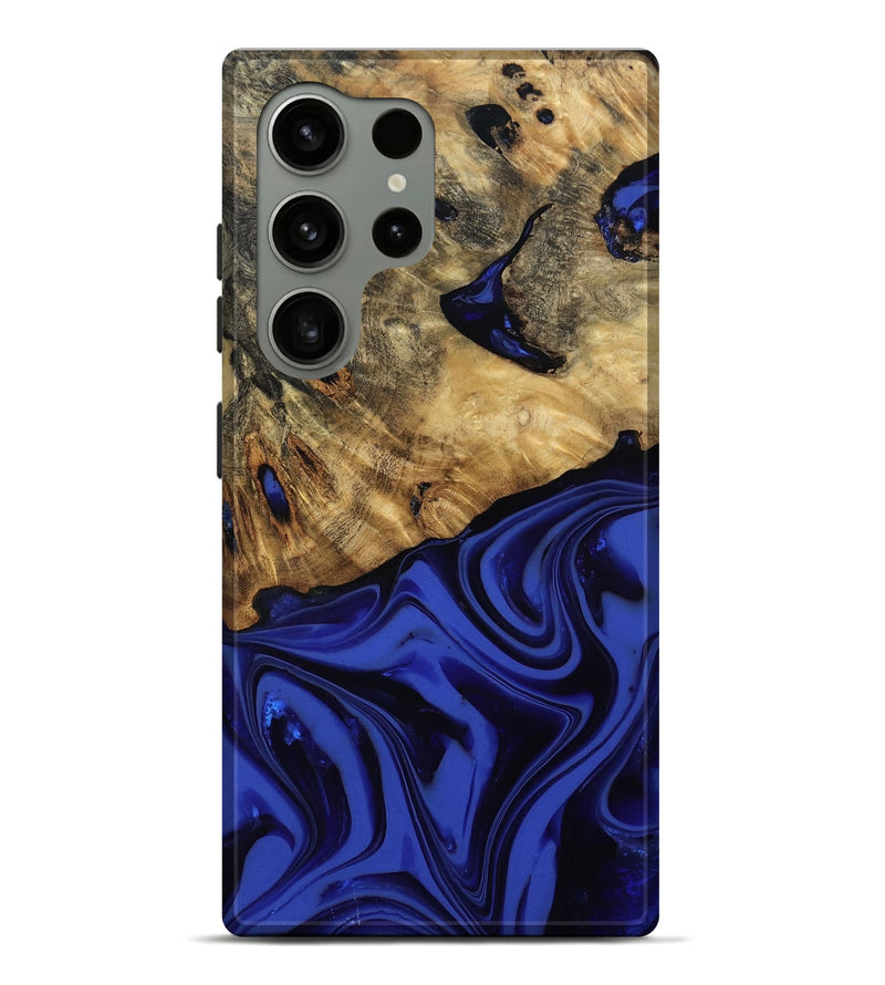 Galaxy S24 Ultra Wood Live Edge Phone Case - Marla (Blue, 811458)