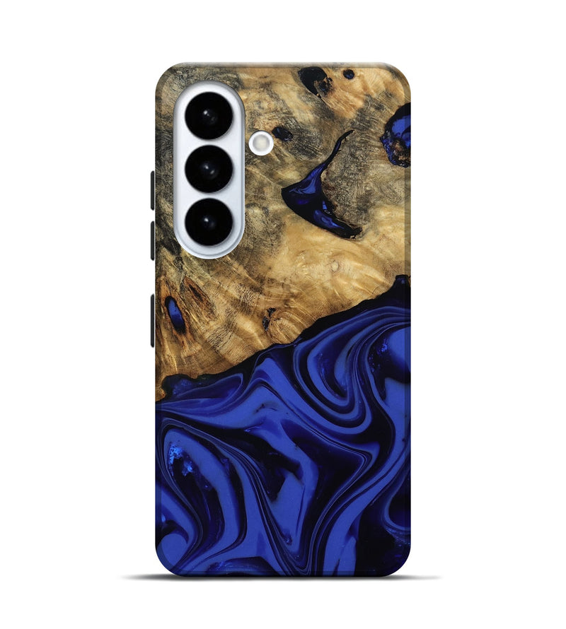 Galaxy S26 Wood Live Edge Phone Case - Marla (Blue, 811458)