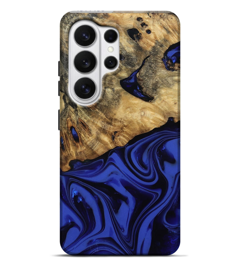 Galaxy S26 Ultra Wood Live Edge Phone Case - Marla (Blue, 811458)