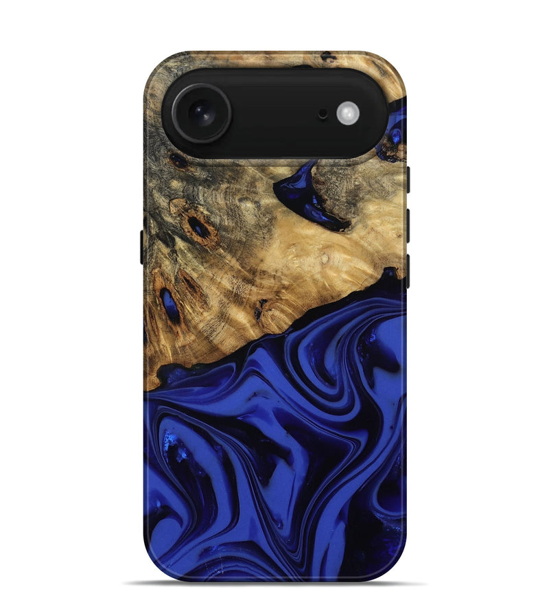 iPhone 17 Air Wood Live Edge Phone Case - Marla (Blue, 811458)