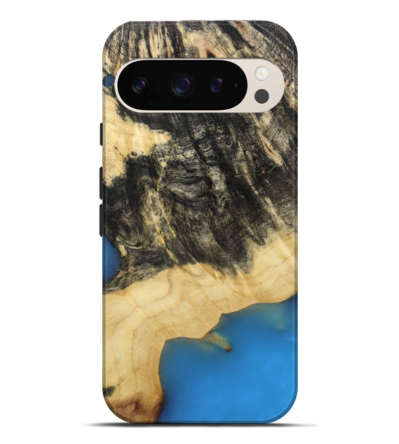 Pixel 10 Pro XL Wood Live Edge Phone Case - Steven (Blue, 811462)