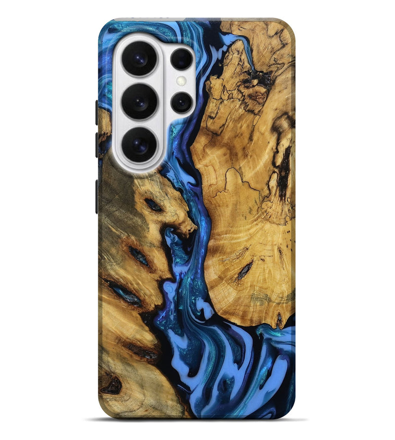 Galaxy S26 Ultra Wood Live Edge Phone Case - Huxley (Blue, 811463)