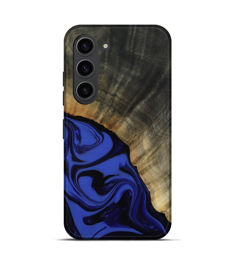 Galaxy S23 Wood Live Edge Phone Case - Kenneth (Blue, 811464)
