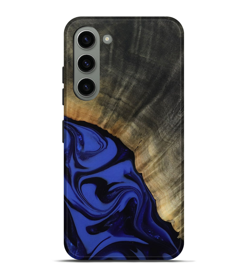 Galaxy S23 Plus Wood Live Edge Phone Case - Kenneth (Blue, 811464)