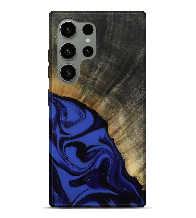 Galaxy S24 Ultra Wood Live Edge Phone Case - Kenneth (Blue, 811464)
