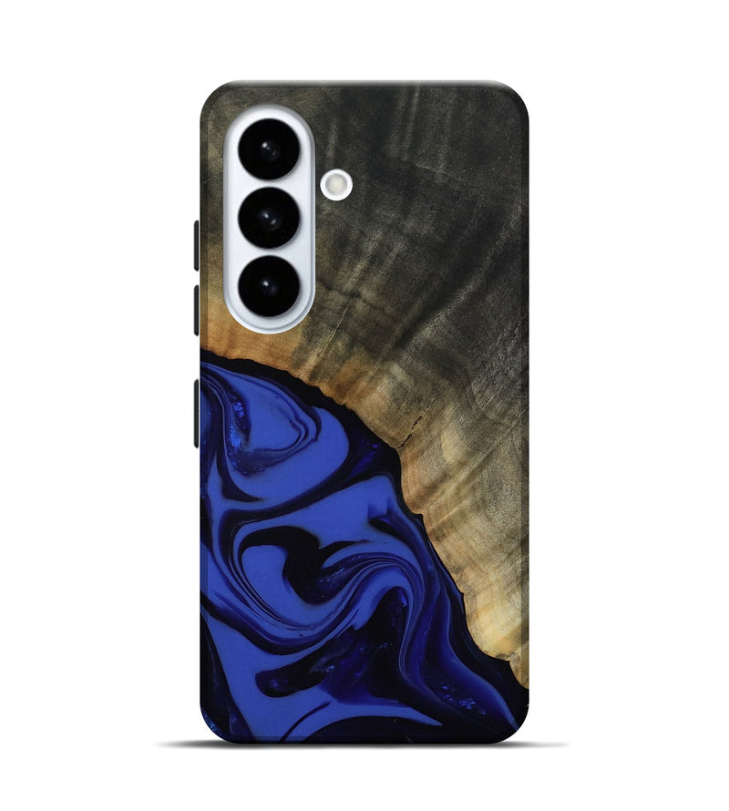 Galaxy S26 Wood Live Edge Phone Case - Kenneth (Blue, 811464)