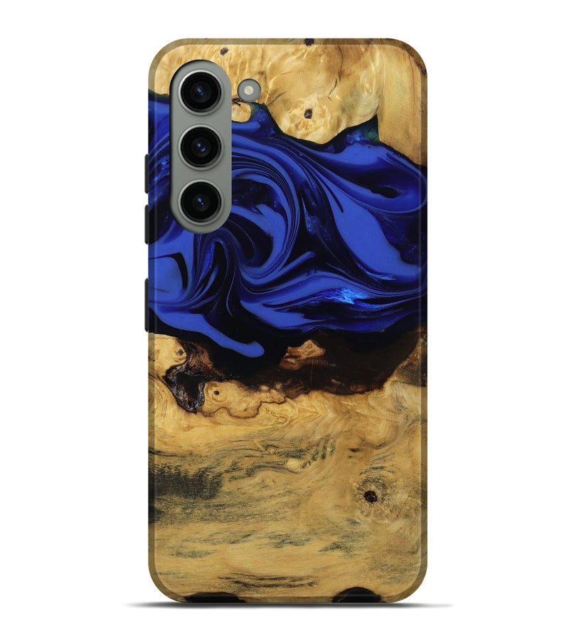 Galaxy S23 Plus Wood Live Edge Phone Case - Percy (Blue, 811466)