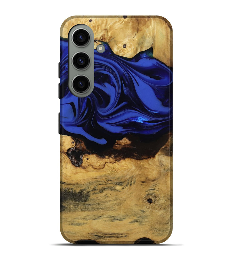 Galaxy S24 Plus Wood Live Edge Phone Case - Percy (Blue, 811466)