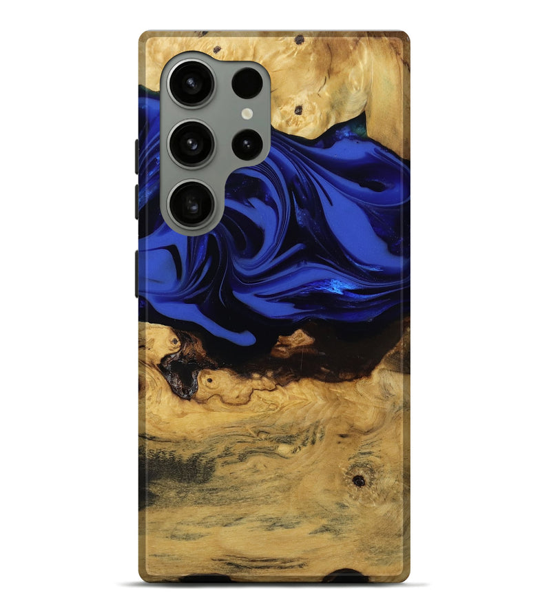 Galaxy S24 Ultra Wood Live Edge Phone Case - Percy (Blue, 811466)