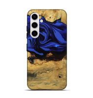 Galaxy S25 Wood Live Edge Phone Case - Percy (Blue, 811466)