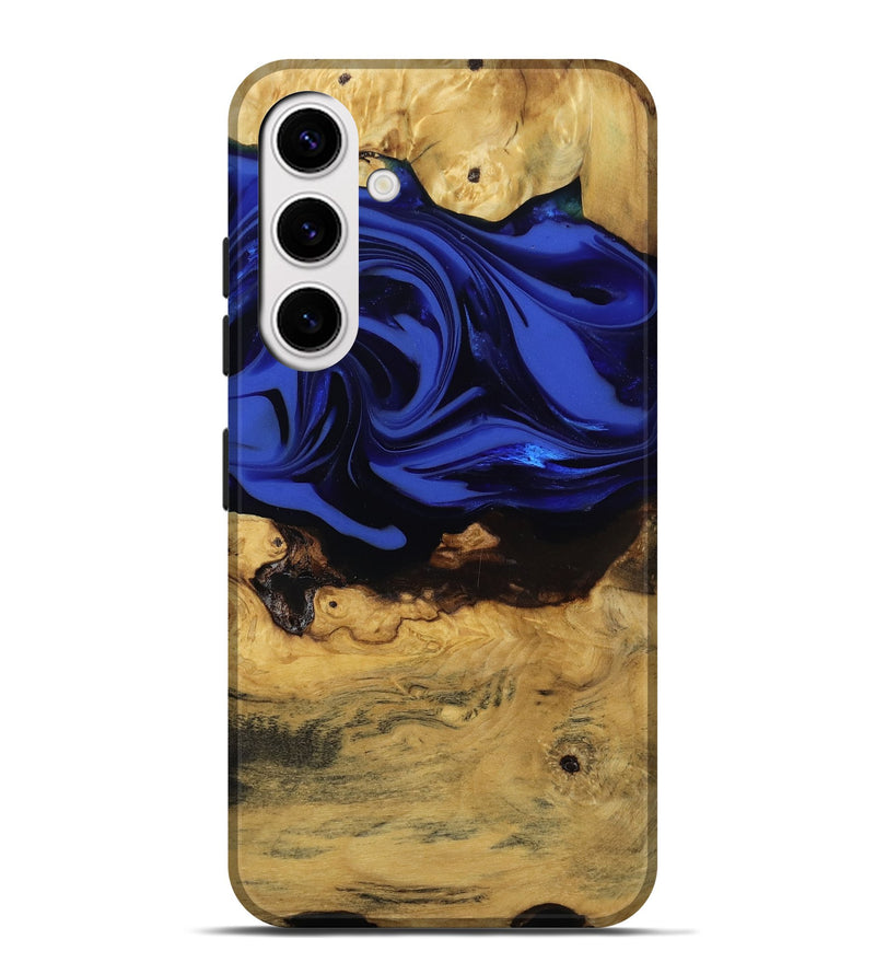 Galaxy S25 Plus Wood Live Edge Phone Case - Percy (Blue, 811466)