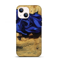 iPhone 13 Wood Live Edge Phone Case - Percy (Blue, 811466)