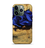 iPhone 13 Pro Wood Live Edge Phone Case - Percy (Blue, 811466)