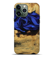 iPhone 13 Pro Max Wood Live Edge Phone Case - Percy (Blue, 811466)