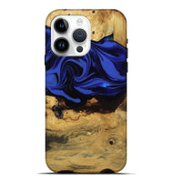 iPhone 15 Pro Max Wood Live Edge Phone Case - Percy (Blue, 811466)