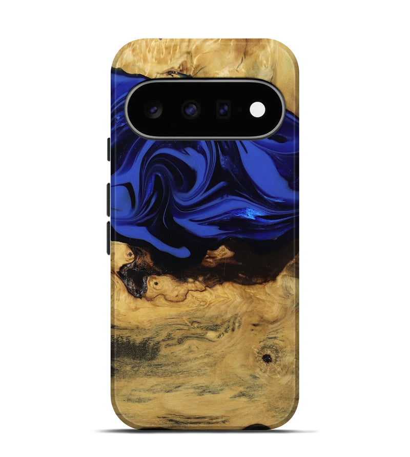 Pixel 11 Wood Live Edge Phone Case - Percy (Blue, 811466)