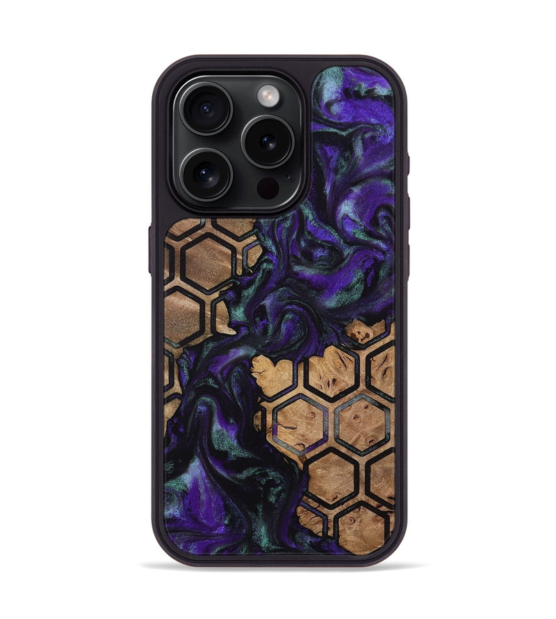 iPhone 15 Pro Wood Phone Case - Ethelyn (Pattern, 811472)