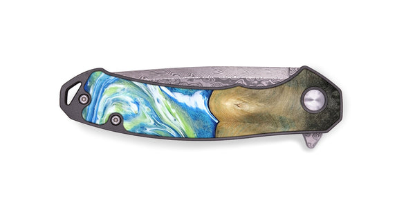 EDC Wood Pocket Knife - Zaniyah (Blue, 811476)