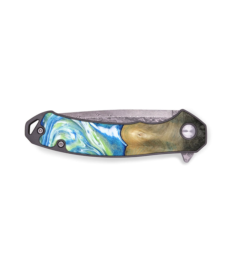 EDC Wood Pocket Knife - Zaniyah (Blue, 811476)