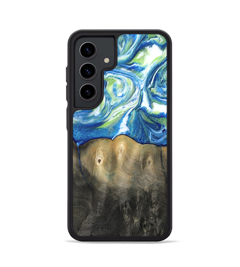 Galaxy S24 Wood Phone Case - Zaniyah (Blue, 811476)