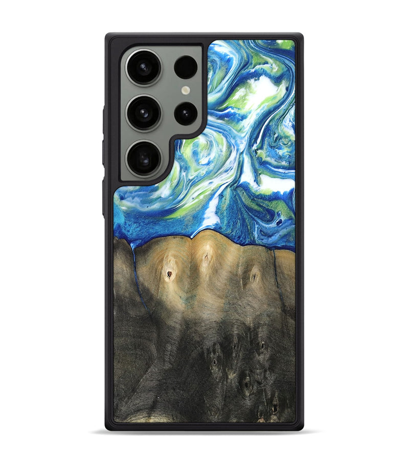 Galaxy S24 Ultra Wood Phone Case - Zaniyah (Blue, 811476)
