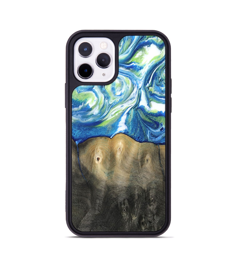iPhone 11 Pro Wood Phone Case - Zaniyah (Blue, 811476)