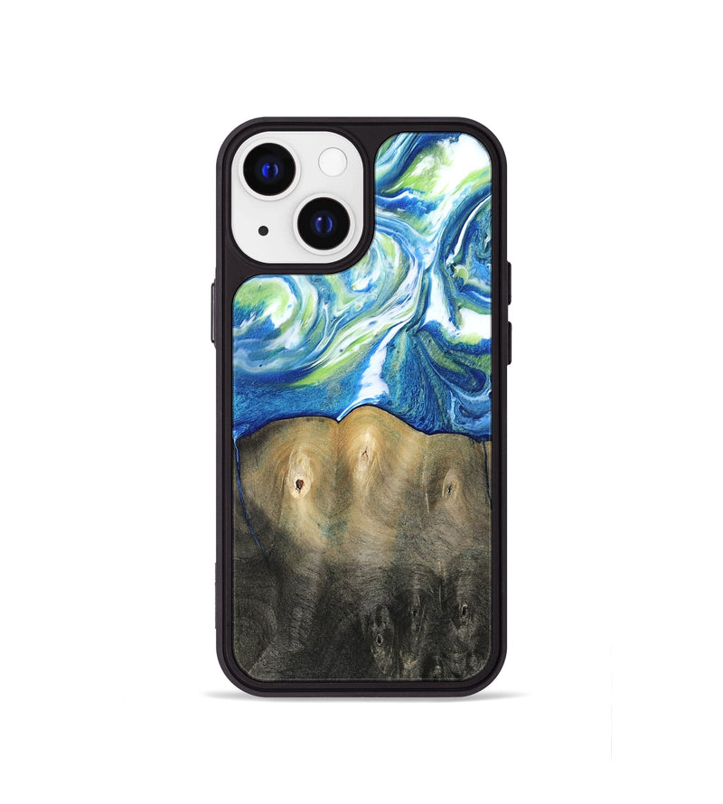 iPhone 13 mini Wood Phone Case - Zaniyah (Blue, 811476)