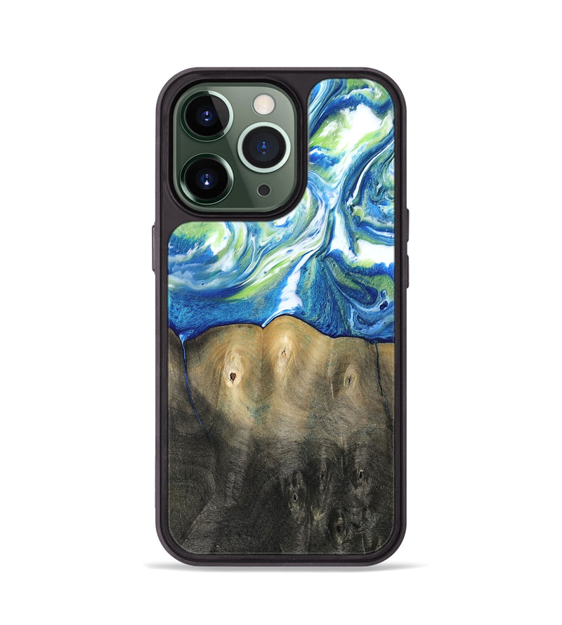 iPhone 13 Pro Wood Phone Case - Zaniyah (Blue, 811476)