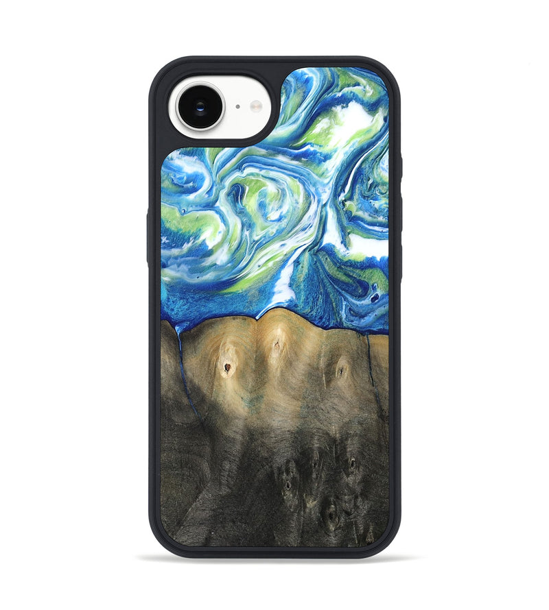 iPhone 16e Wood Phone Case - Zaniyah (Blue, 811476)