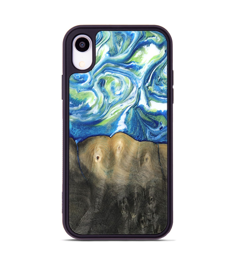 iPhone Xr Wood Phone Case - Zaniyah (Blue, 811476)