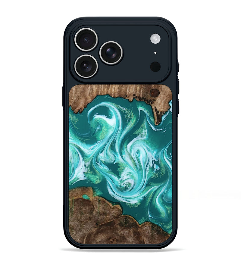 iPhone 17 Pro Max Wood Phone Case - Alton (Green, 811477)