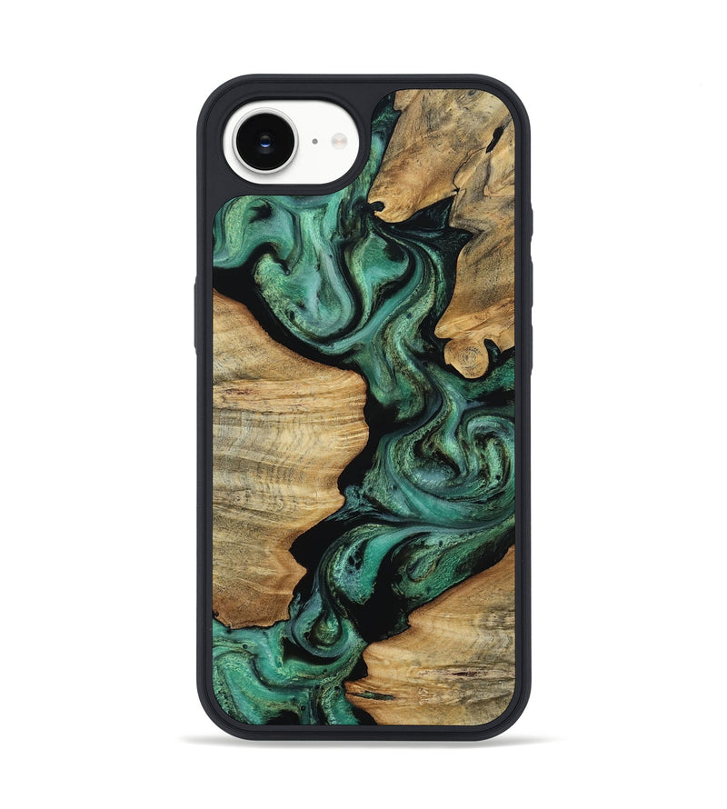 iPhone 16e Wood Phone Case - Farrah (Green, 811480)